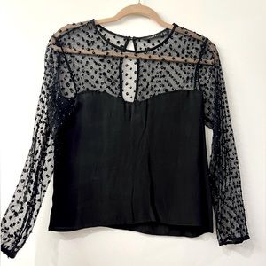 Zara Woman Black Keyhole Top - XS 🖤